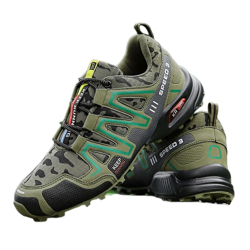 Plus Size Anti-Slip Anti-Shock Solomon Speed Cross Hiking Shoes for Cross-Country Running and Trekking