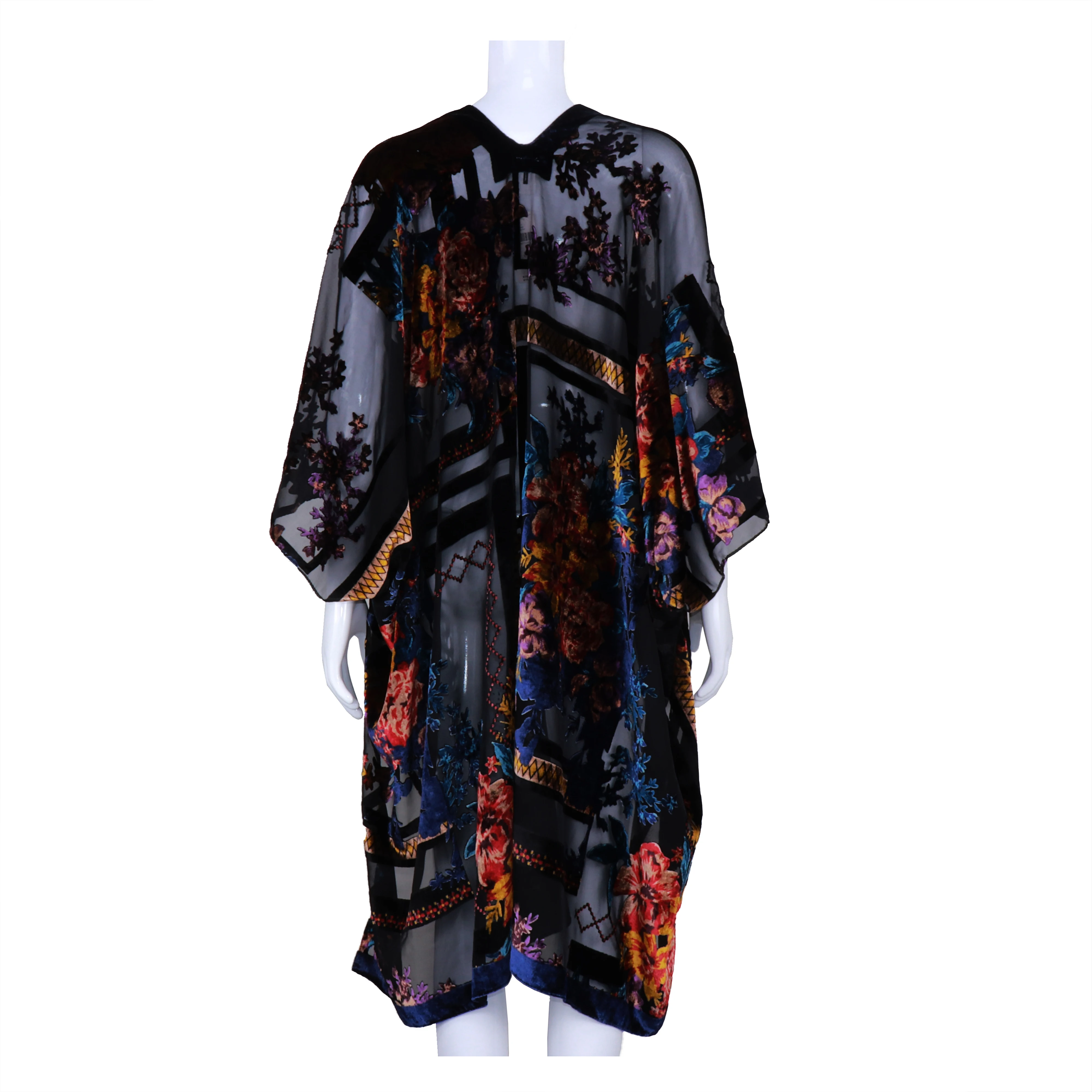 High quality Oversized floral print kimono for women autumn