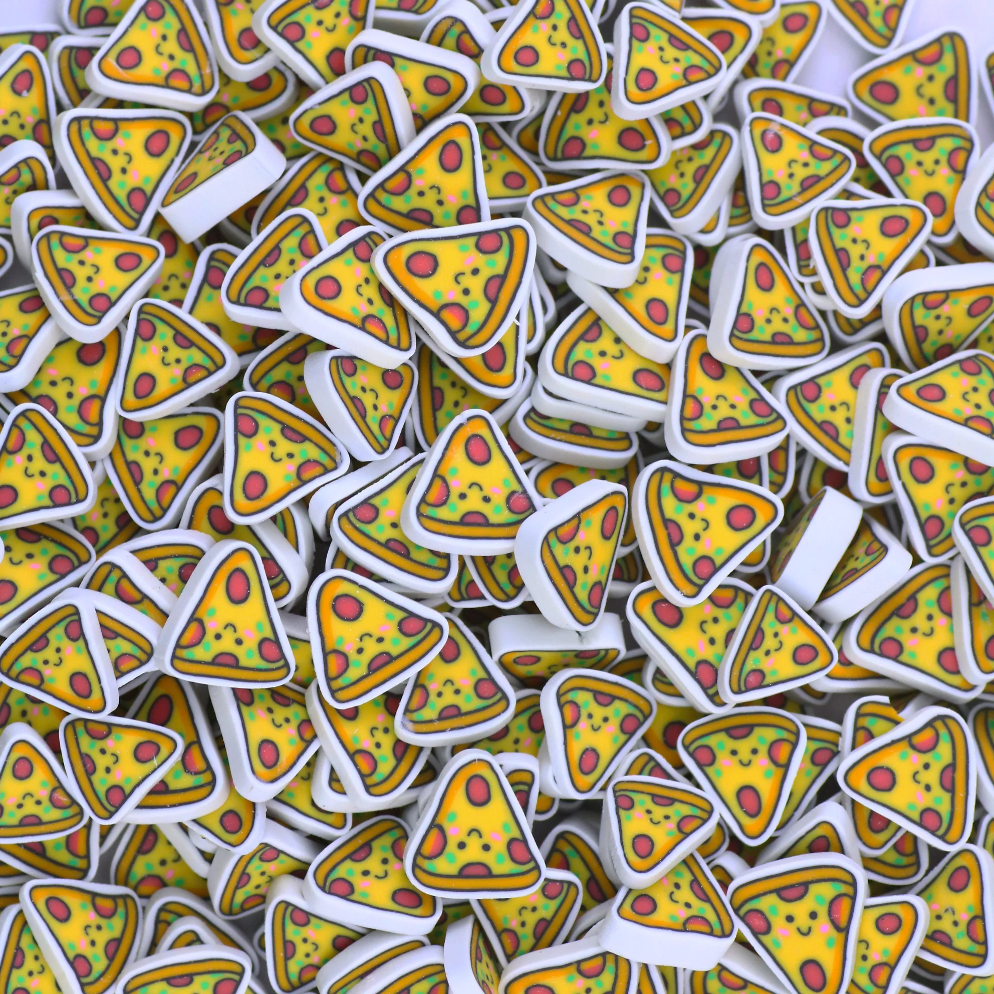500G 5MM 10MM Pizza Polymer Clay Sprinkles Slices Pizza for Slime DIY Craft Art Decoration Nail Tumblers
