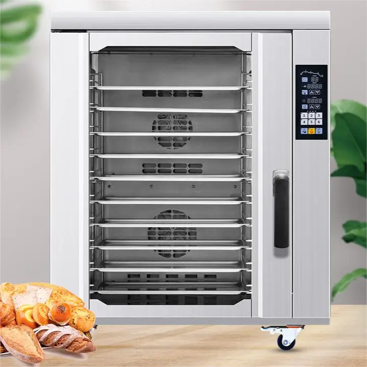 10 Trays Stainless Steel Rotary Rack Oven Mooncake Baking Machines hot wind Steam convection oven