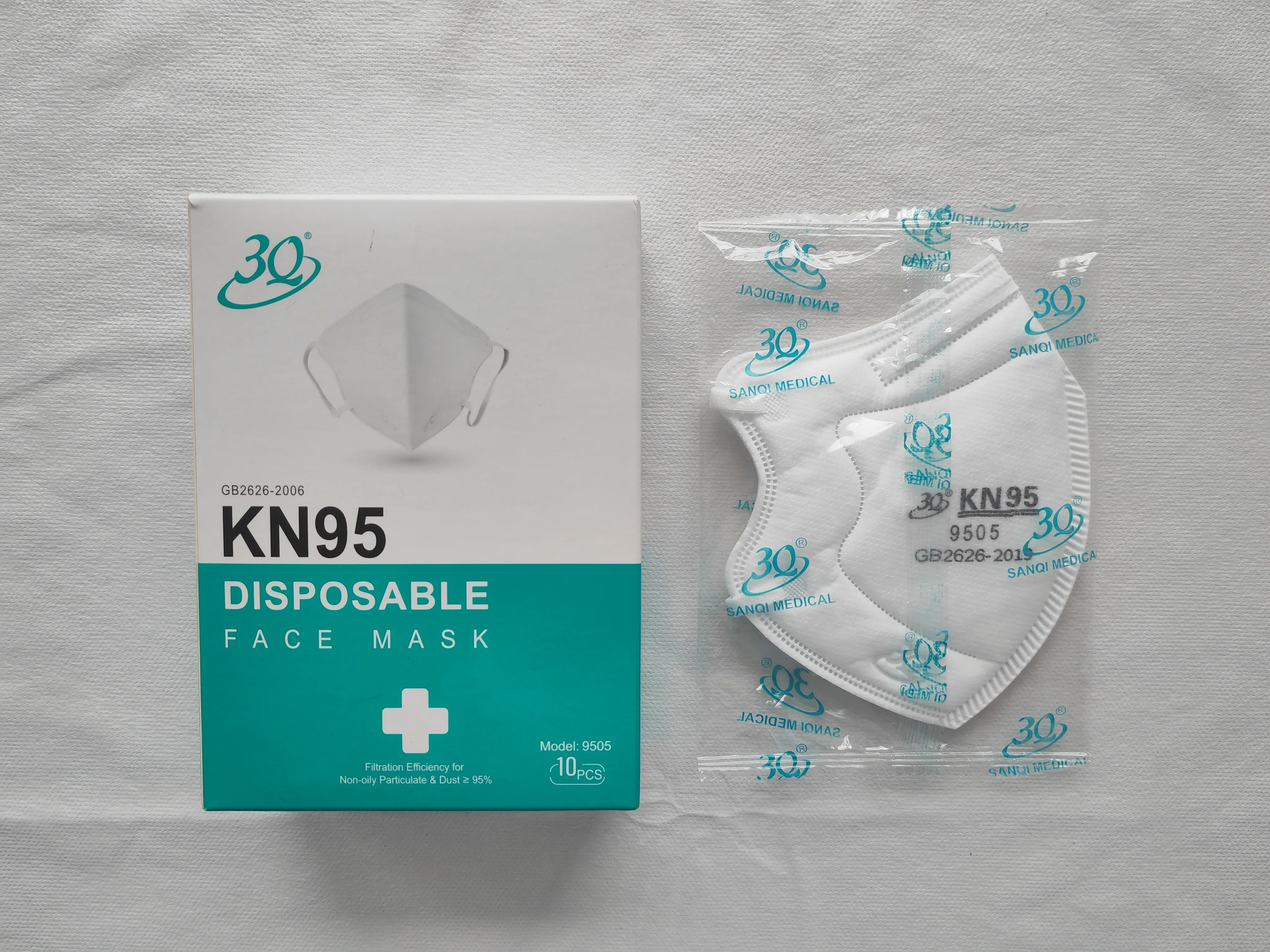Ready to Ship Factory 5 Layer Protective Filter Disposable Anti Dust Earloop KN95  Face Mask