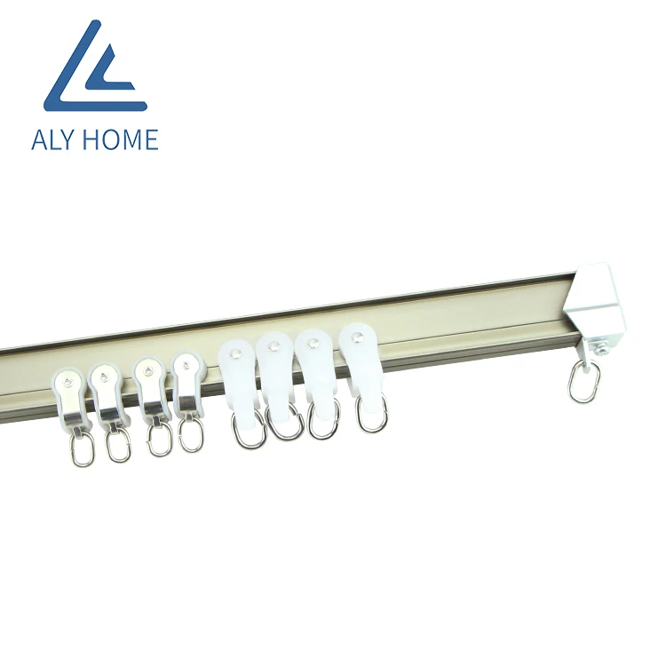 Home Decorate Curtain Track for Window Aluminum Curtain Track Curtain Poles, Tracks & Accessories 200 Set Metal Aluminum Alloy