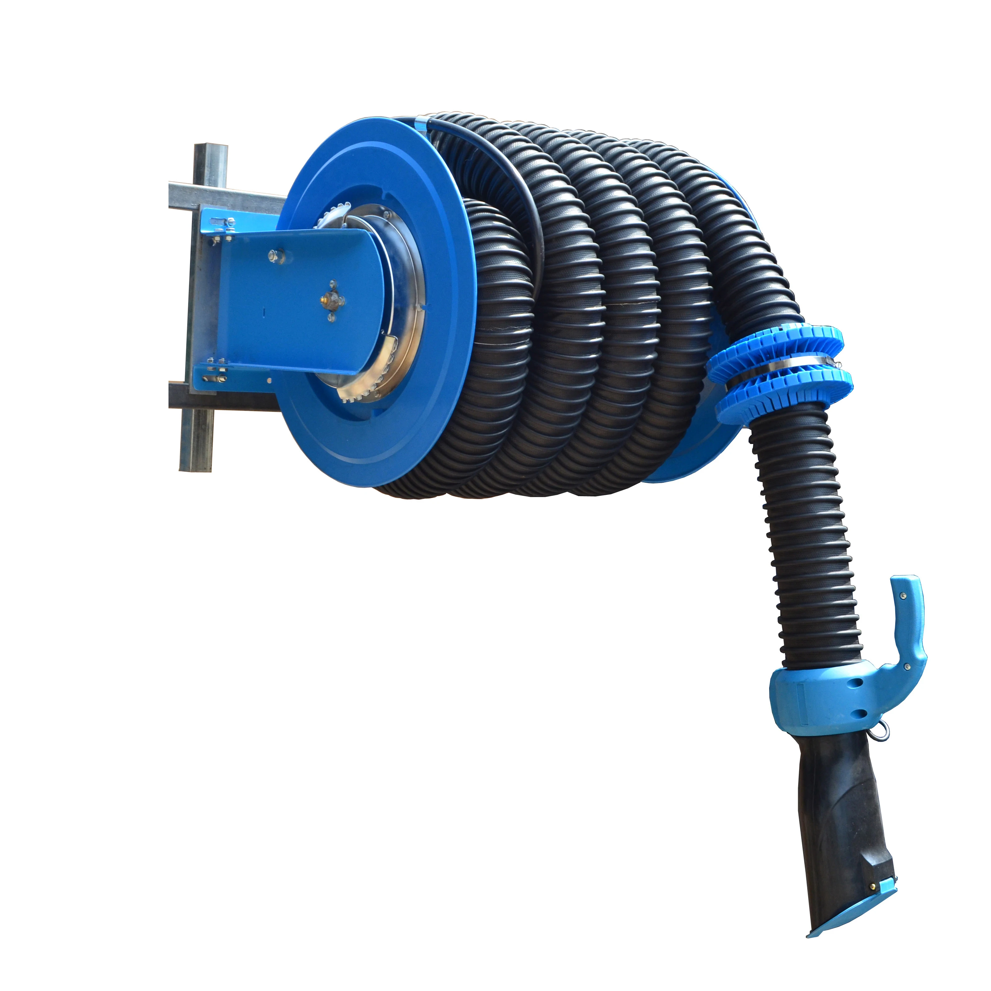 Ready to Ship Vehicle Exhaust Extraction Hose Reel Extract and Remove Harmful Exhaust Fume and Gas Improve Air Quality in Garage