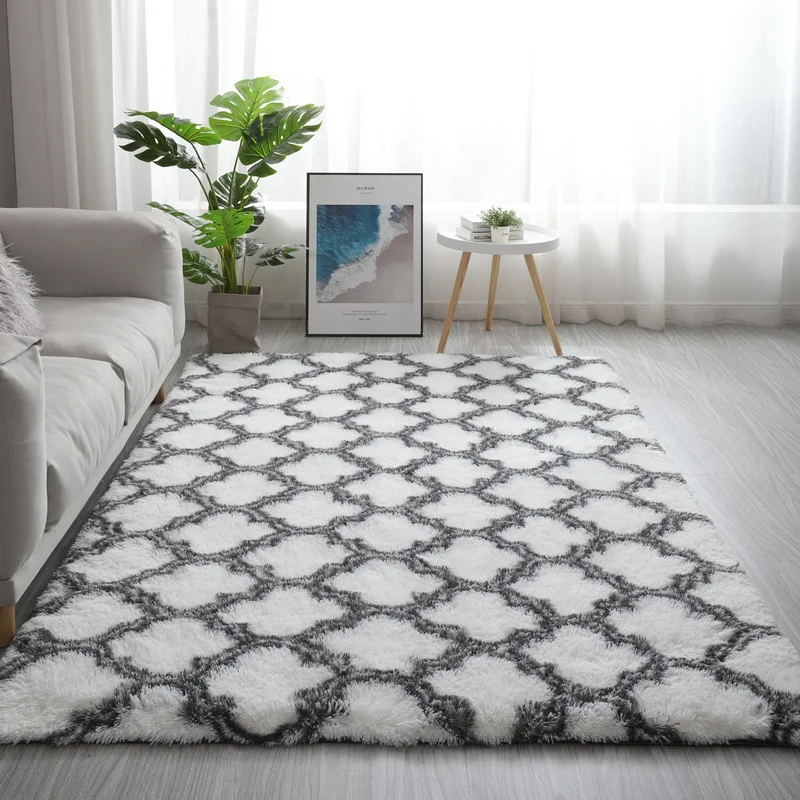 Soft Indoor Large Modern Area Rugs Shaggy Patterned Fluffy Carpets Suitable for Living Room and Bedroom carpet for living room