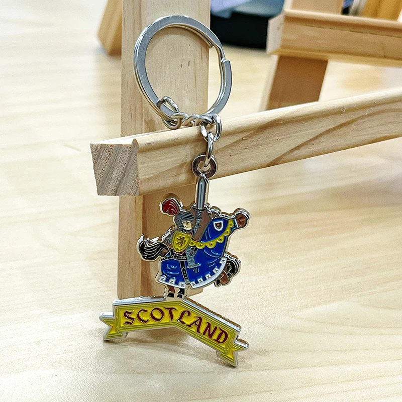 Best Seller 2024 New Design Custom Hard Soft Enamel Metal Keychains with Rings for Bags and Car Keys