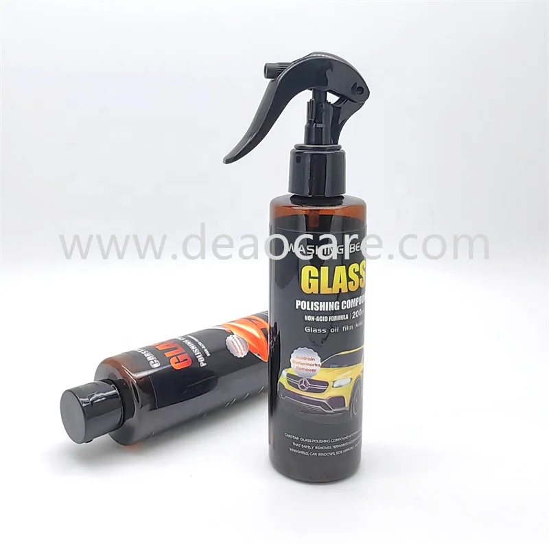 200ml cheap car window glass polishing compound hot selling vehicle windshield cleaning liquid price
