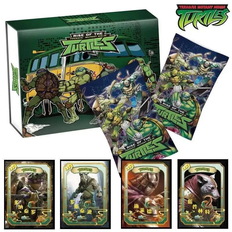 Wholesale Ninjas Turtles Collectible Cards Japan Anime Figure Teenage Mutants Game Playing TCG Card Board Game Toys Kids Gifts