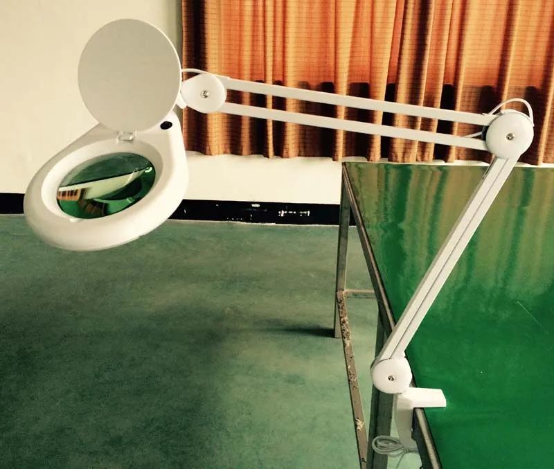 Hot Sale 3D/5D/8D Led Nail Magnifier Beauty Salon Nail Led Desk Lamp for Lash Magnifying Lens Glass Eyelash Extension Lamp