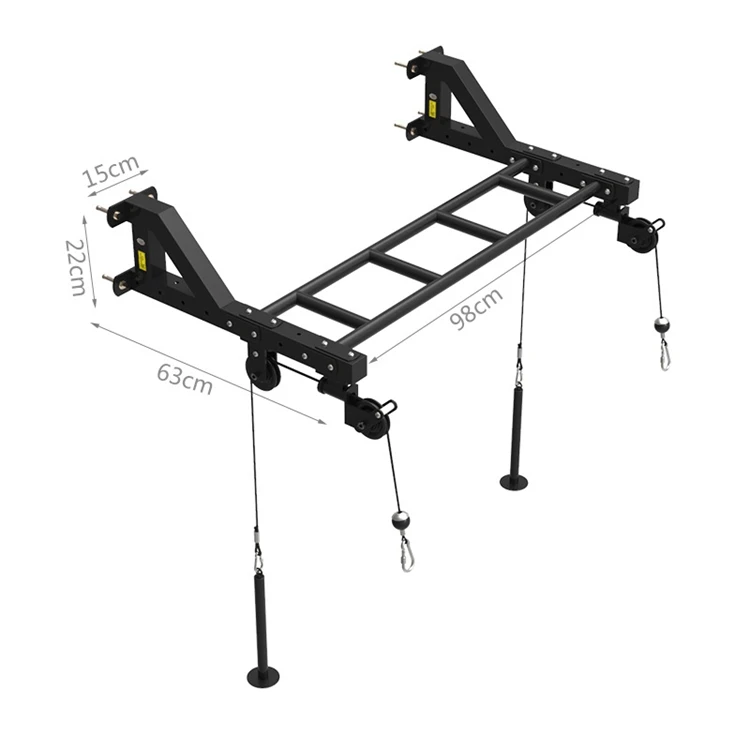 Wavar Multifunctional strength training pulley block single parallel bars wall mounted Pull up bar Home gym fitness equipment