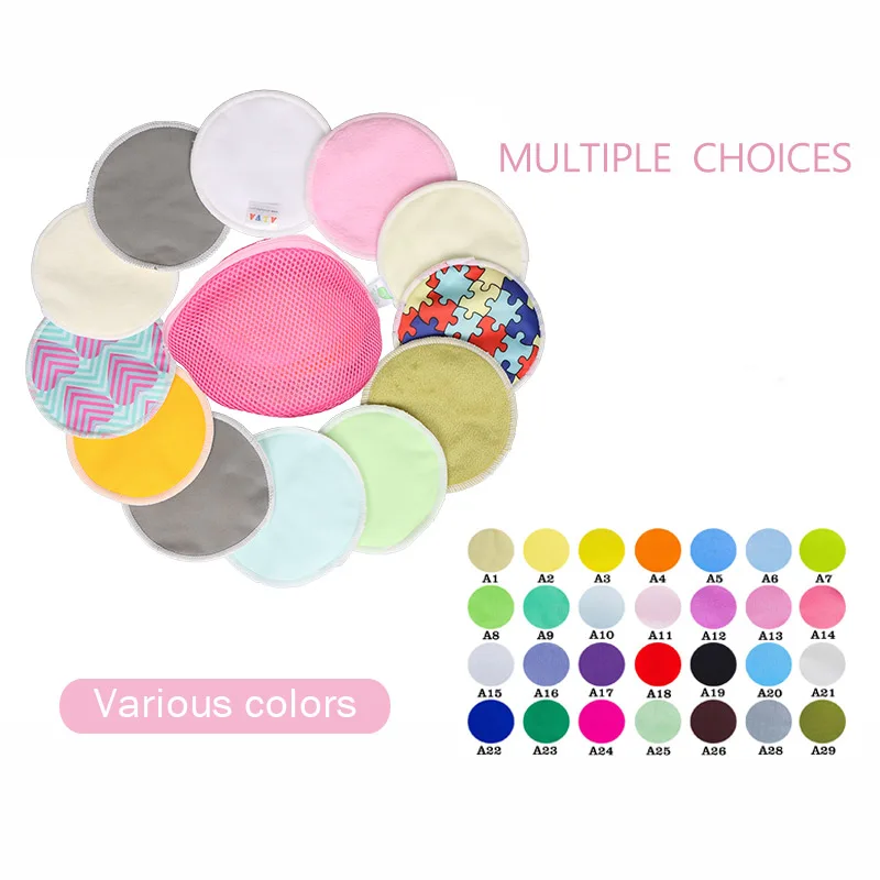 soft feeding oem maternity free sample leaking organic woman washable custom bamboo reusable breast sweat nursing pad for milk
