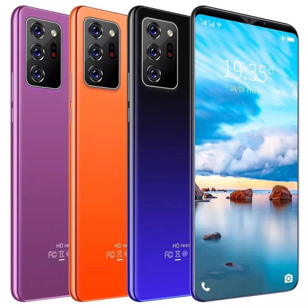 Универсальный Note30 Plus + 6,1 дюймов 4J экран Android смартфонов 6 ГБ + 128 Гб 5G LET 10-ядерный MTK6889 Dual SIM мобильный телефон с GPS