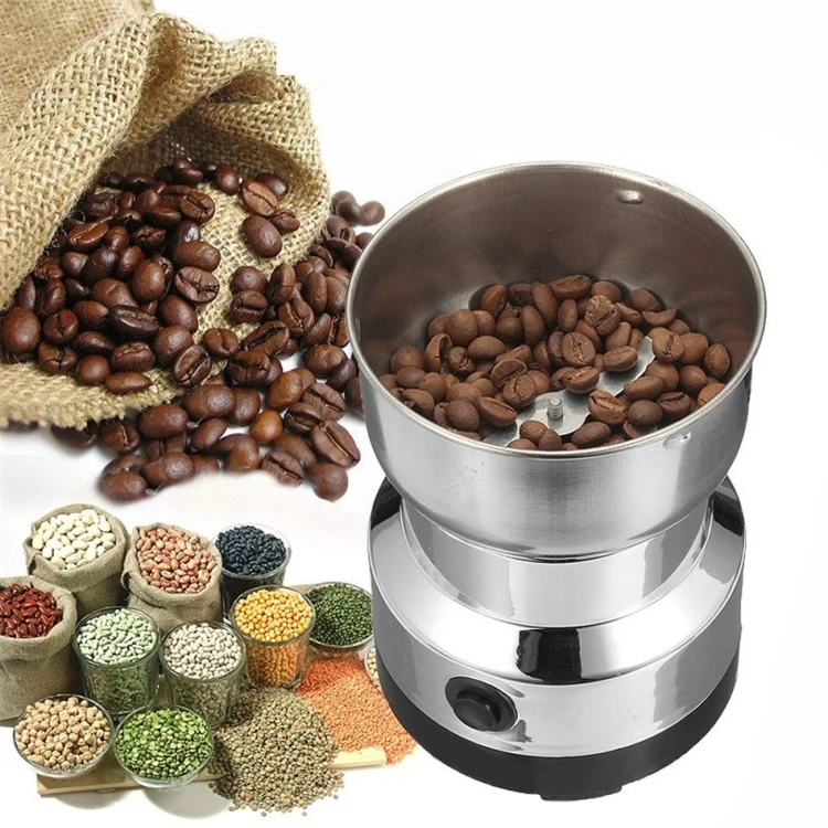 
electric coffee bean grinder small Stainless Pepper/Herbs/Spices/Nuts/Grains/Coffee Bean Powerful Mill Grinder Machine 