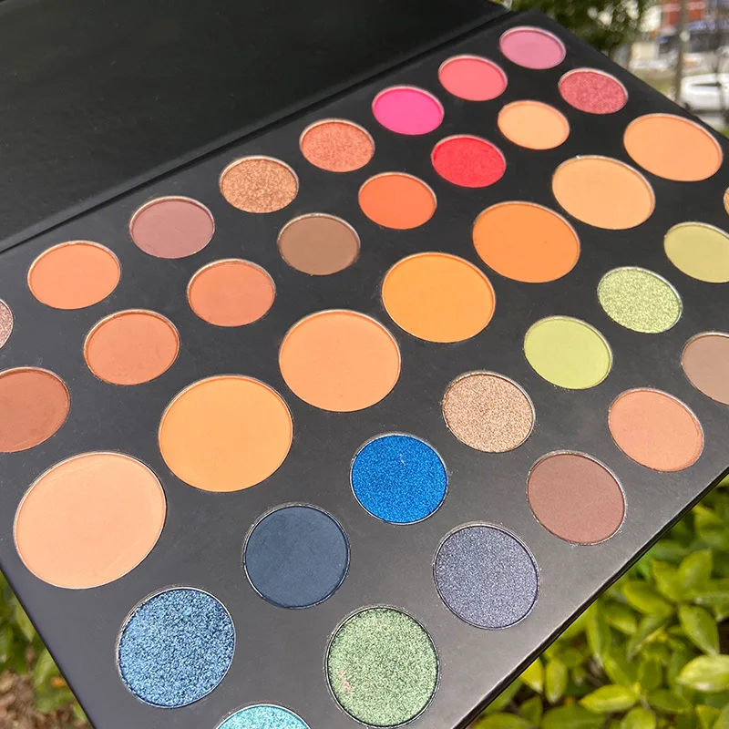 
High Pigment Custom Logo Vegan Glitter Eye Shadow Private Label Matte Eyeshadow Palette With Cardboard Packaging Box 