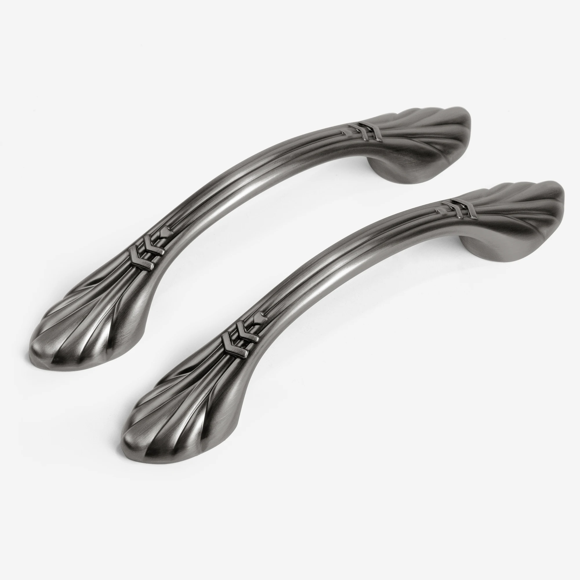 Personalized customization modern minimalist zinc alloy metal touch curved furniture cabinet handles