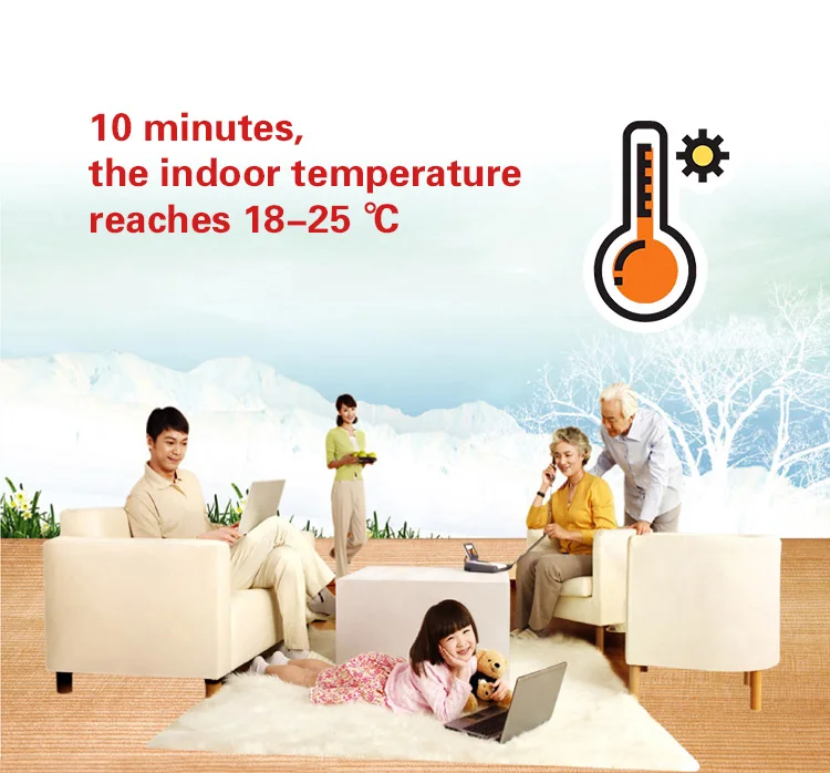 50/80/100cm far infrared PTC Floor Heat panel 220V carbon Heating Films