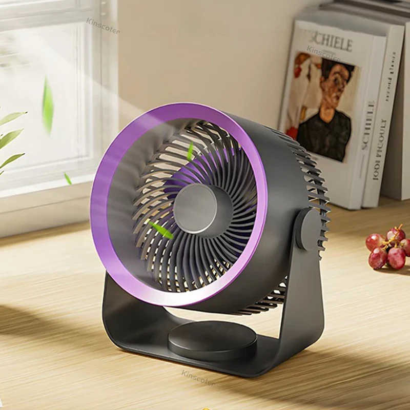 Outdoor Portable Multifunctional Electric Fan 4000mAh Rechargeable Fan Wall And Desktop Air Cooler Mini Fan