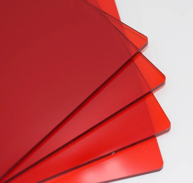 Rugged and unique design translucent polystyrene board/plastic color board