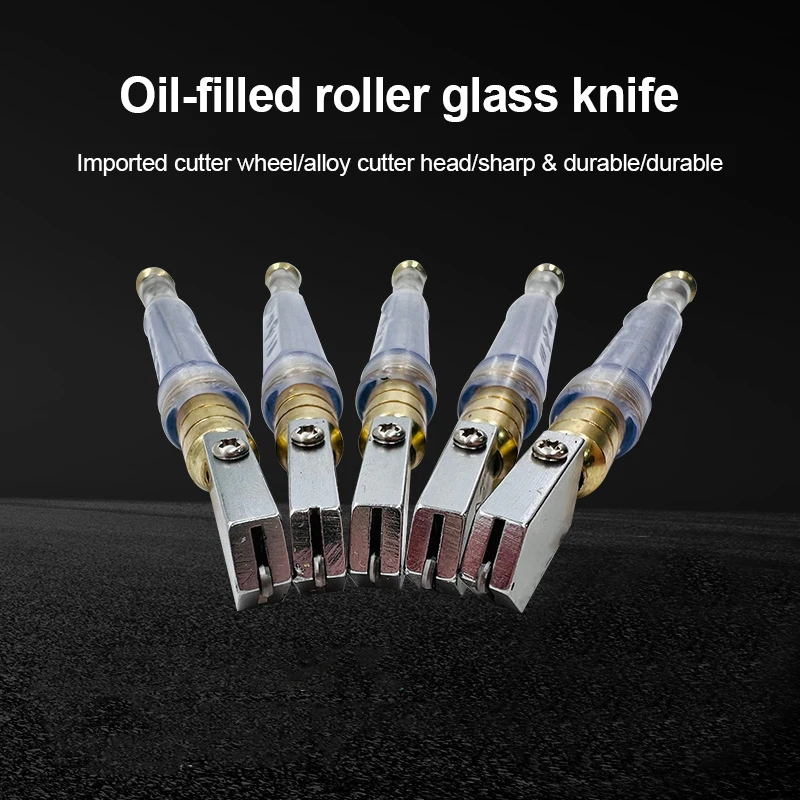 2-19cm   Glass Cutting  Tools Industrial  Diamond Roller-type glass Alloy  Oil-filled Glass Cutters