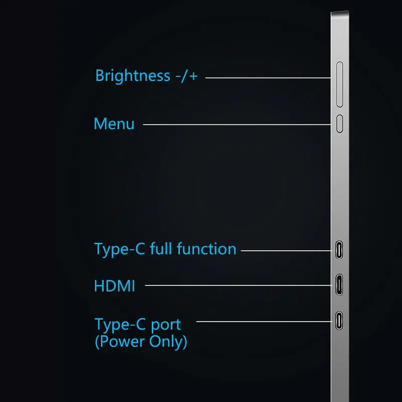 Big size business workstation 15 inch portable monitor type c laptop extension triple portable monitor for 15-17 inch laptop