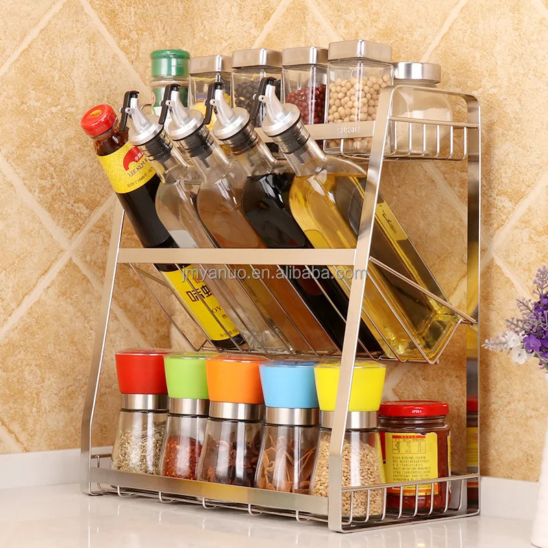 Anti Skidding Stainless Steel Kitchen Rack Detachable Kitchen Rack