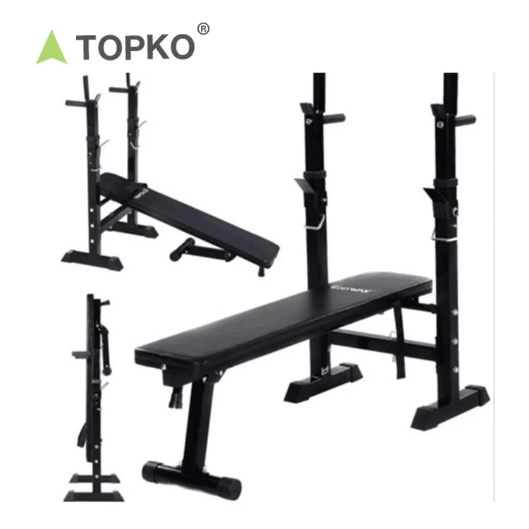 TOPKO Multi-functional Home Fitness Workout Folding Adjustable Weight Dumbbell Lifting Bench Gym Equipment