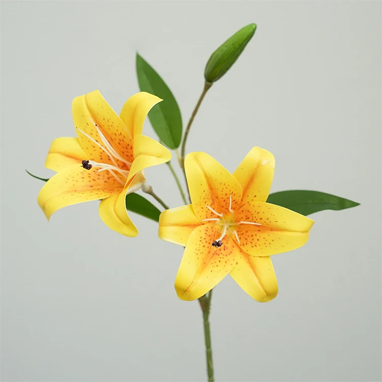 Popular sells wholesale flowers for decoration wedding real touch artificial lily flower