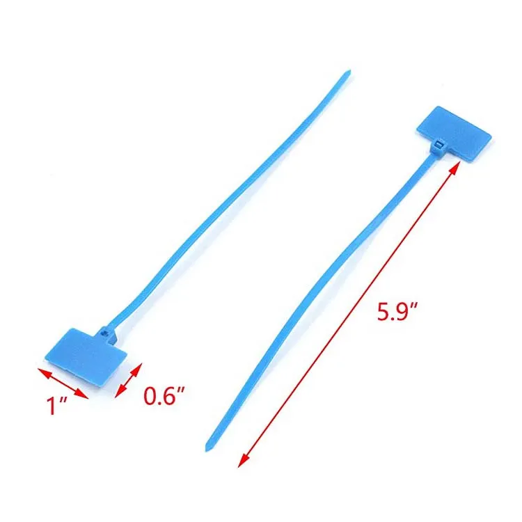 Self locking colorful cable ties 6 inches, heavy PL