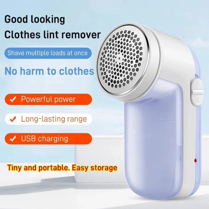 Sweater Shaver Trimmer Clothes Fur Fuzz Cleaner Lint Shaver Electric Lint Remover USB Rechargeable Portable Fabric Shaver