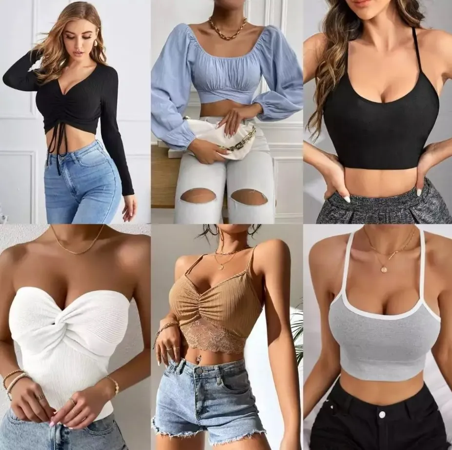 Вырезанная этикетка используемая для бренда shein женские смешанные стильные платья футболки маленькие рубашки брюки юбки