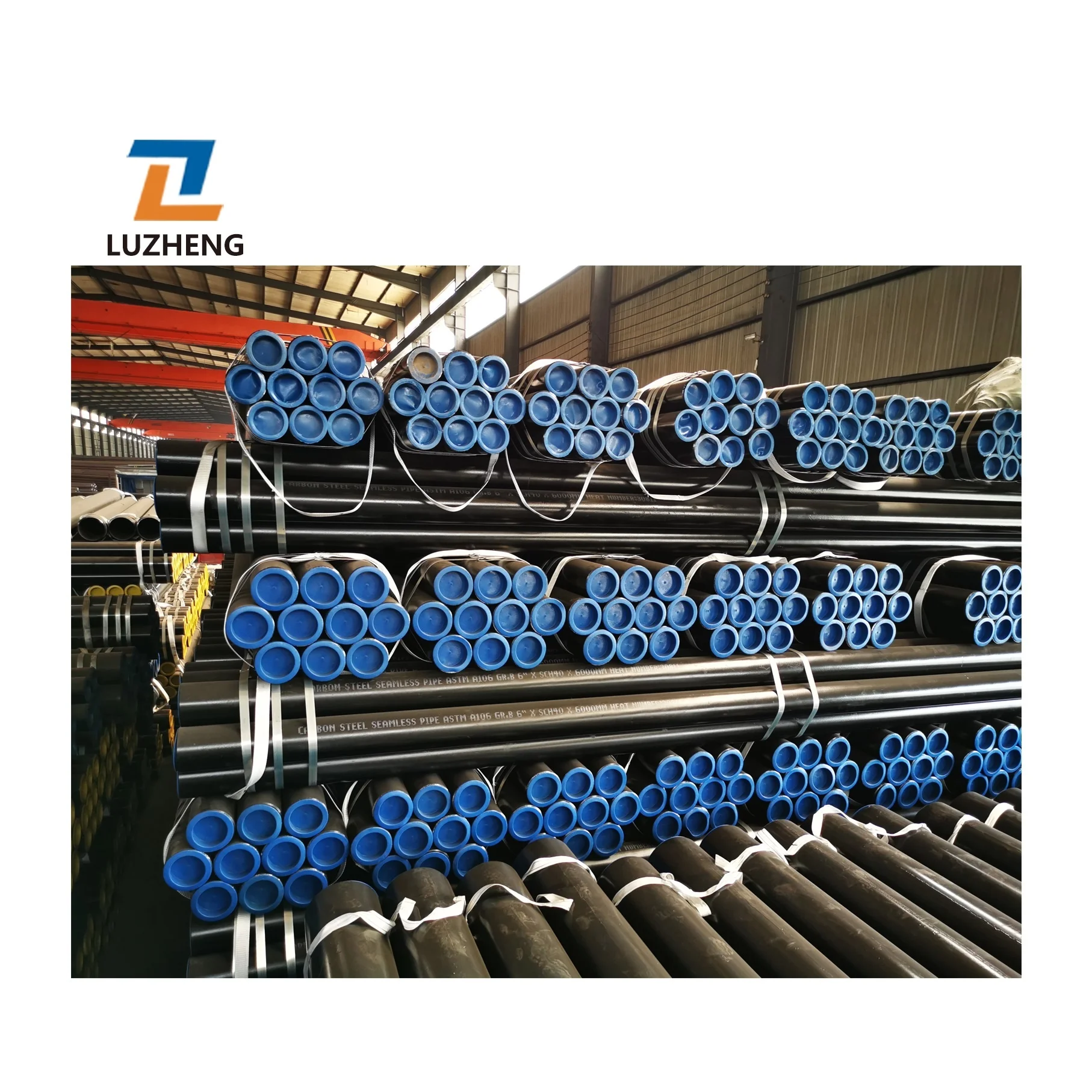 ASTM A106 API 5L Gr.B 6 Inch 8 Inch 10 Inch Diameter Schedule 40 Seamless Carbon Steel Pipe