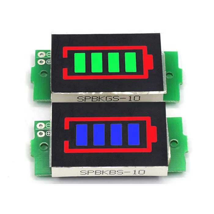 1/2/3/4/6/7/8s Lithium battery meter display module  three string LED lithium battery indicator board