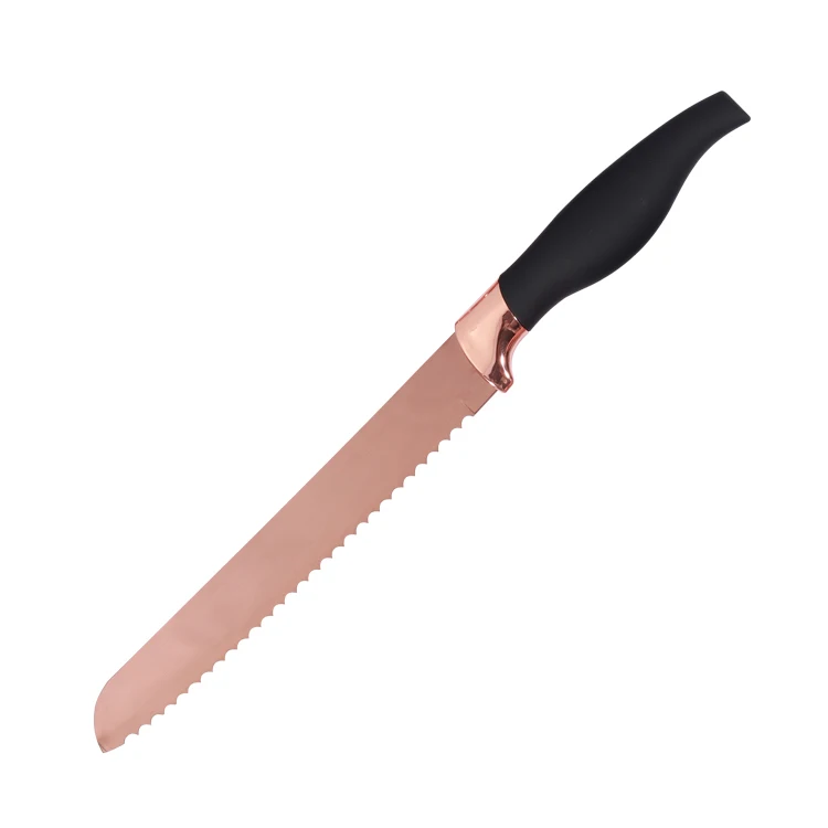 6pcs golden kitchen knife