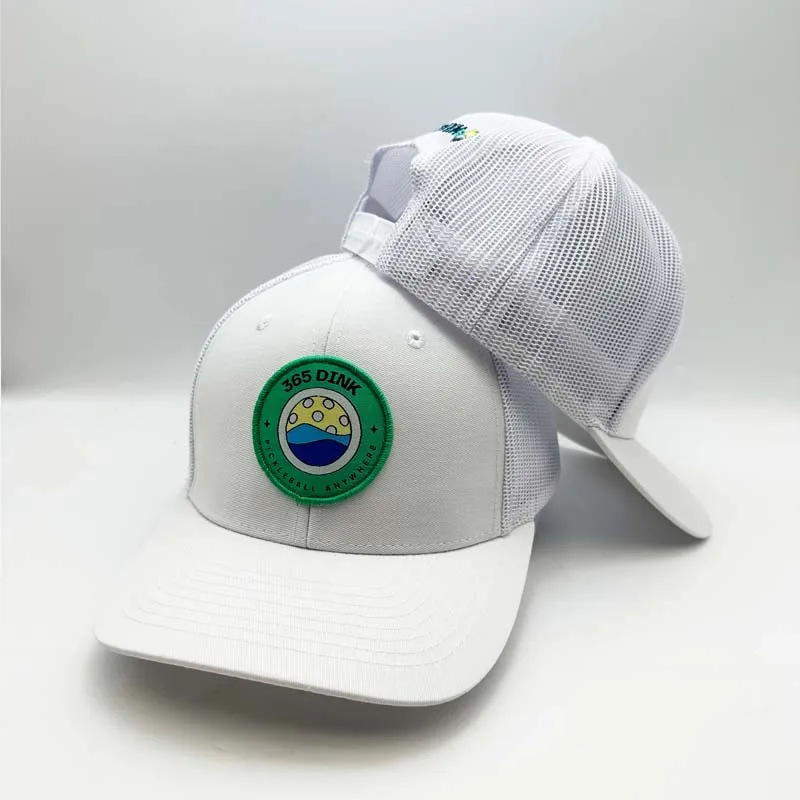 Embroidered Woven Patch Caps 6 Panel Mesh Snapback Gorras Richardson 112 Trucker Hats Bulk Caps