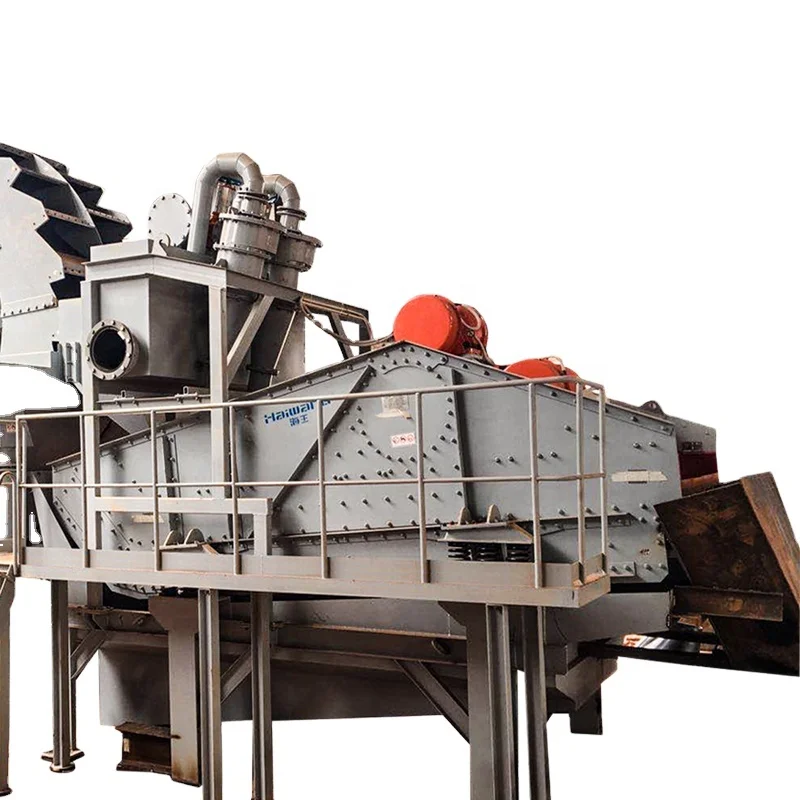 High-eficiency fine sand recovery work station with hydrocyclone and wheel sand washer for fine sand recycling