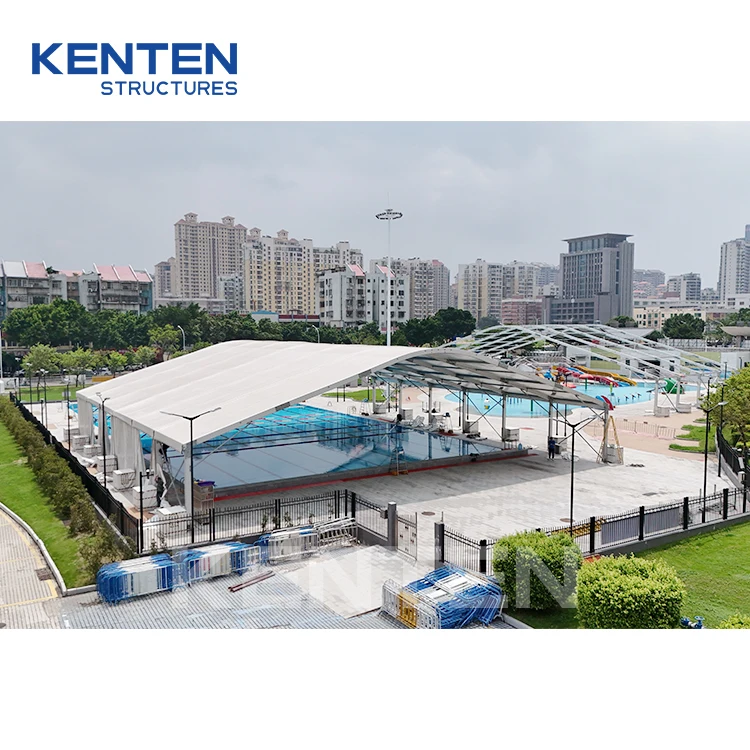KENTEN curved type swimming pool tent swimming pool stretch tent