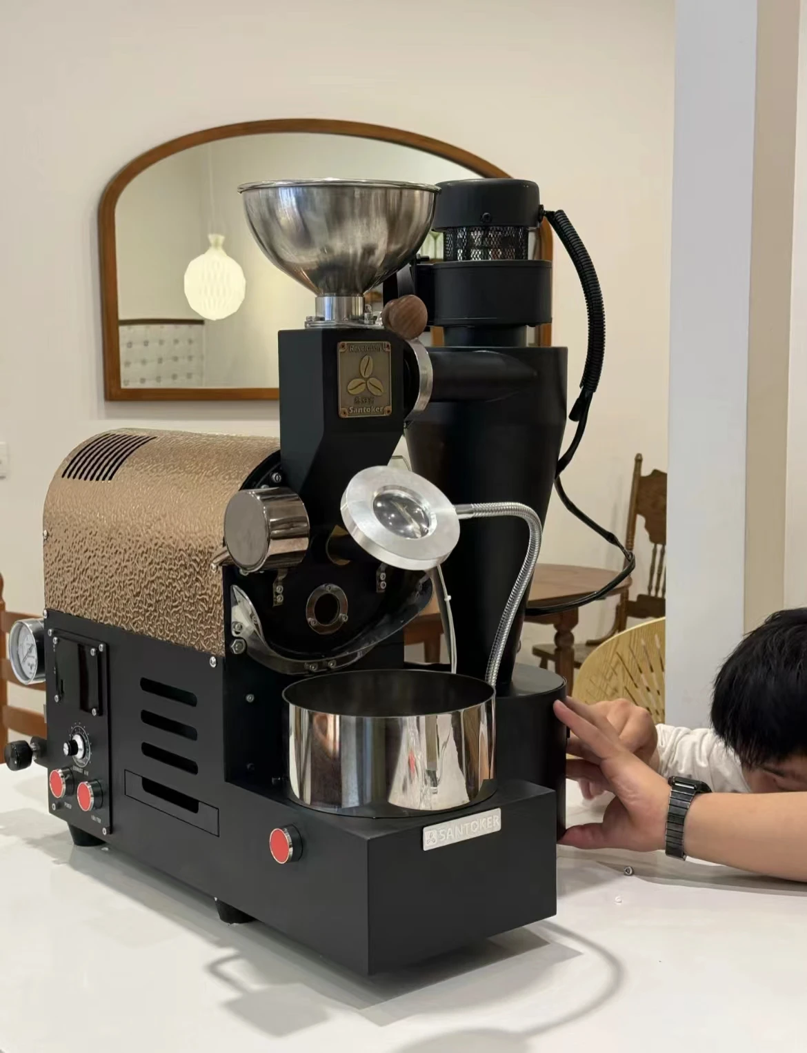 SANTOKER R200  300g Electric Coffee Roaster Bluetooth Tostadora De Cafe Coffee Toaster  Coffee Roaster