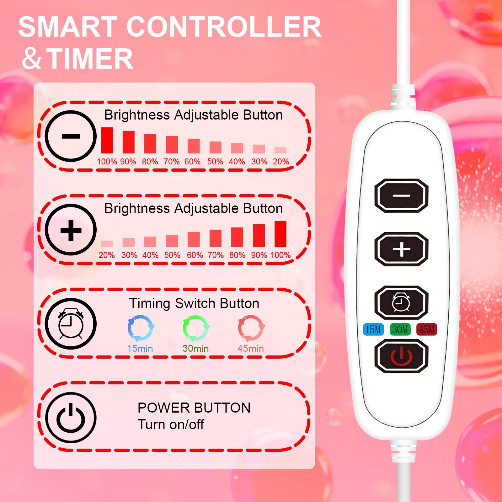 OEM Home Use 660nm Red Light Therapy Device for Face and Body Beauty & Personal Care for Skin Muscles Joints
