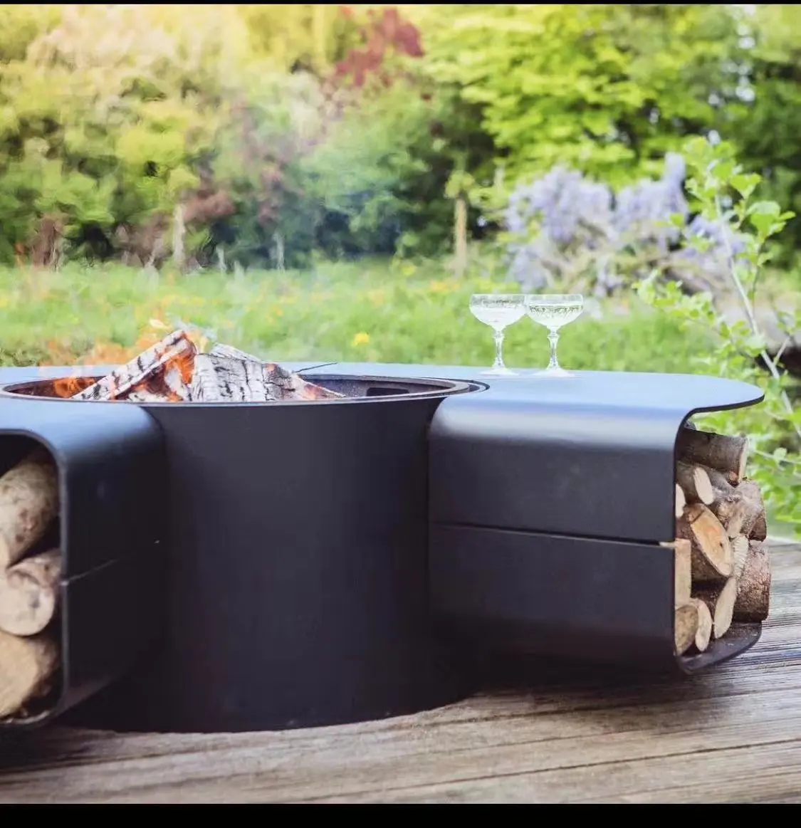 Outdoor Fire Brazier Oven Fire Pit Garden Fireplace and Grill