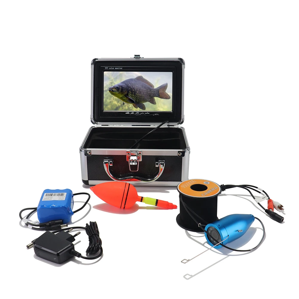 CR110-7L fish finder camera underwater battery and lcd display included