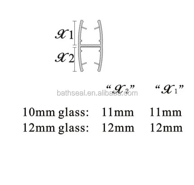 Hot sale Bathroom Accessory Plastic waterproof Seal strip for Shower Door Glass seal transparent connector