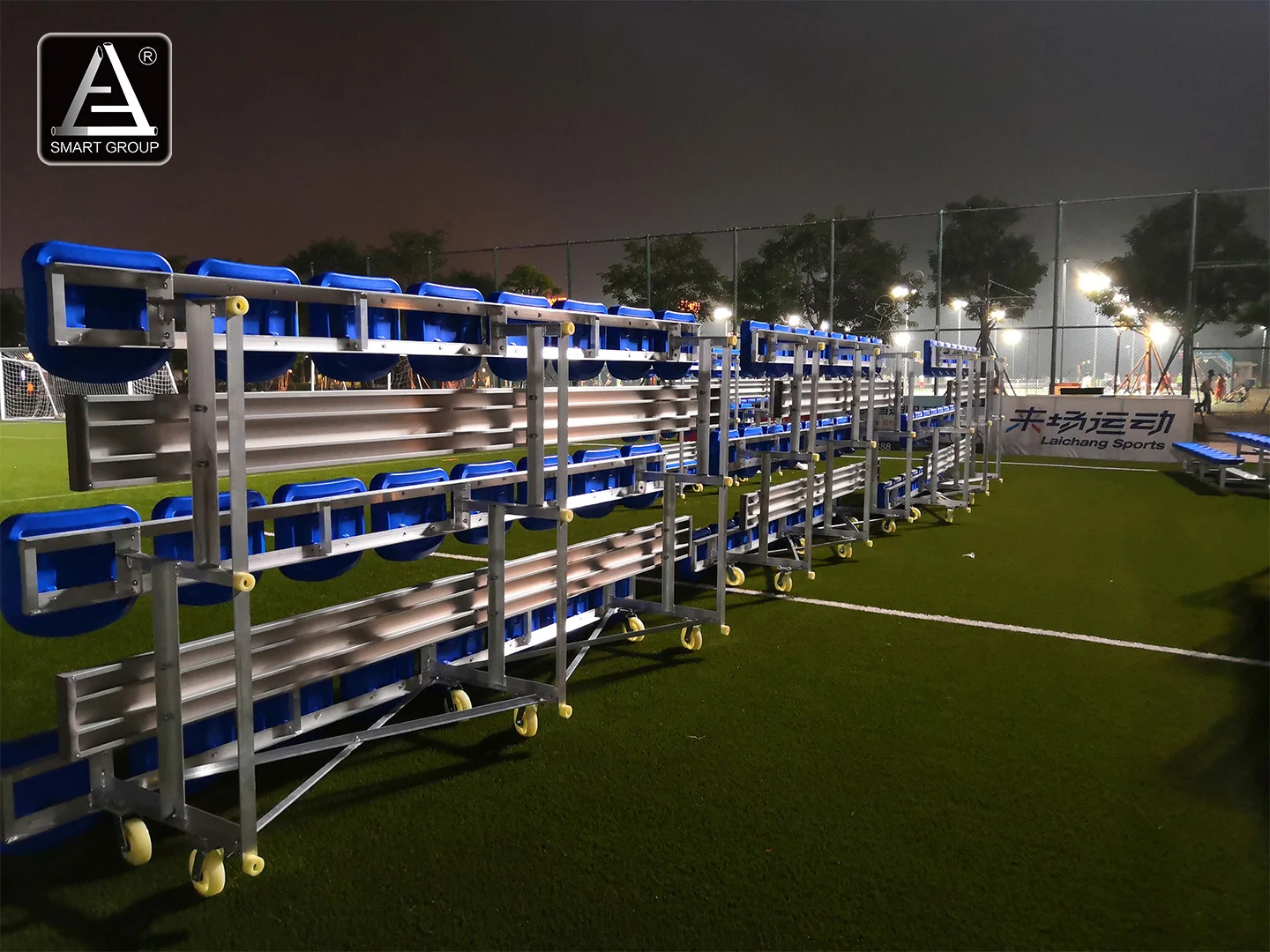 Movable Outdoor Aluminum Bleachers Grandstand Stadium Seats Telescopic Grandstands Seating Solutions Bleacher Aluminum Bleachers