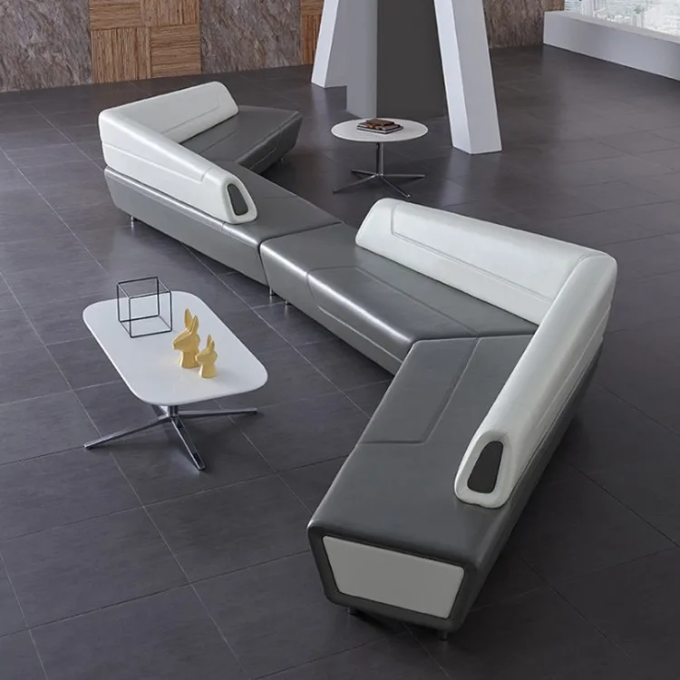 Modern Style Booth Couch Hotel Lobby Sofa Luxury L Shaped Sofa Set Furniture