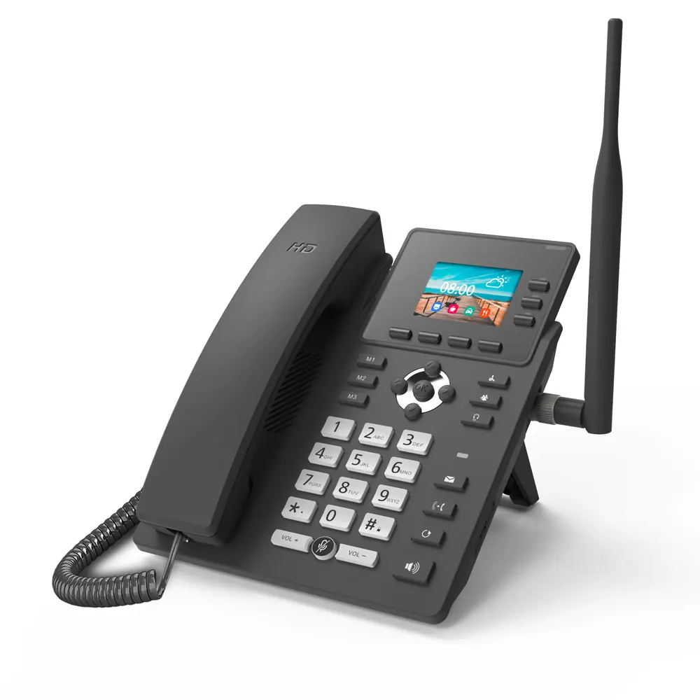 4G IP Desk phone With Double Sim card optional fixed desk telephone