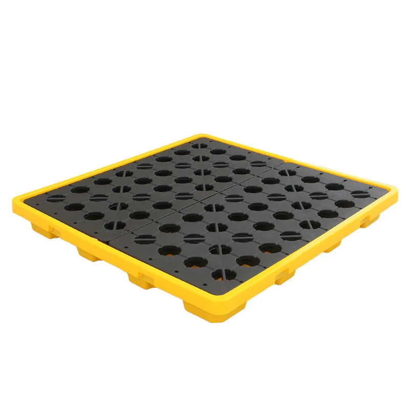 Китай, оптовая продажа, платформа для сдерживания разлива, 4 цилиндра, IBC химические паллеты для сдерживания разлива масла Hdpe