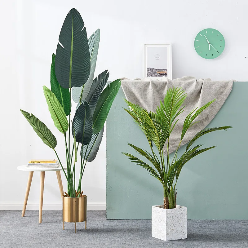 Wholesale large indoor living room showcase decoration to create Nordic simulation plants