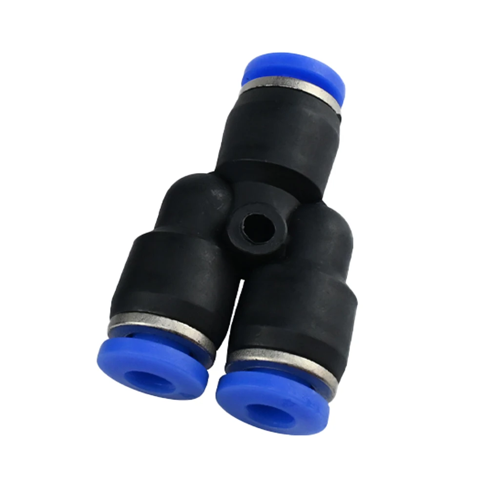 Custom Straight Union Blue Quick Tube Pneumatic Connector One Touch Plastic Fittings Push Fit Air Hose Connectors