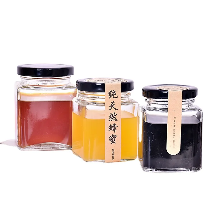 chill sauce use 180ml 6oz airtight square glass jar with lidwith metal lid HJ-BD1188002