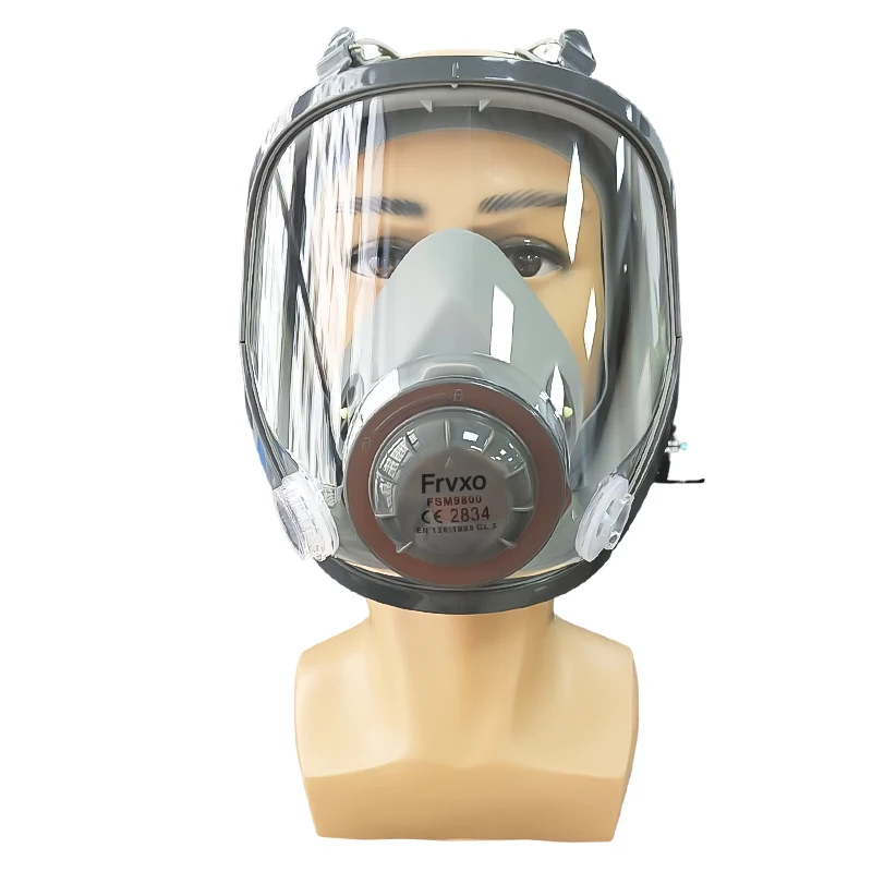 Full gas masks to prevent chemical gases professional chemical full face gas mask respirator