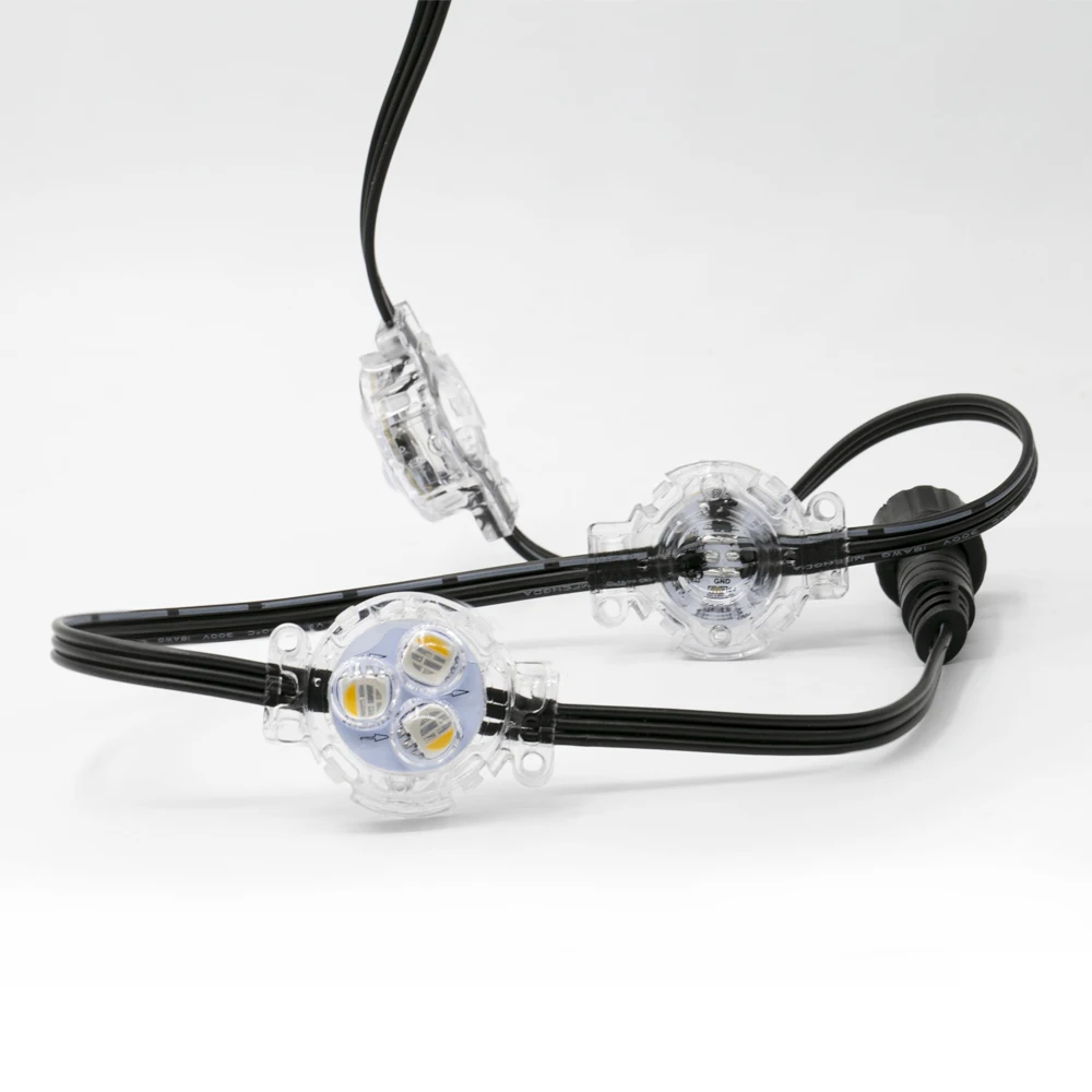 Low Voltage Rgbic Led Permanent Outdoor Led Christmas Decor Light Voltage 12v Waterproof Track Lighting Kit Gemstone Lights