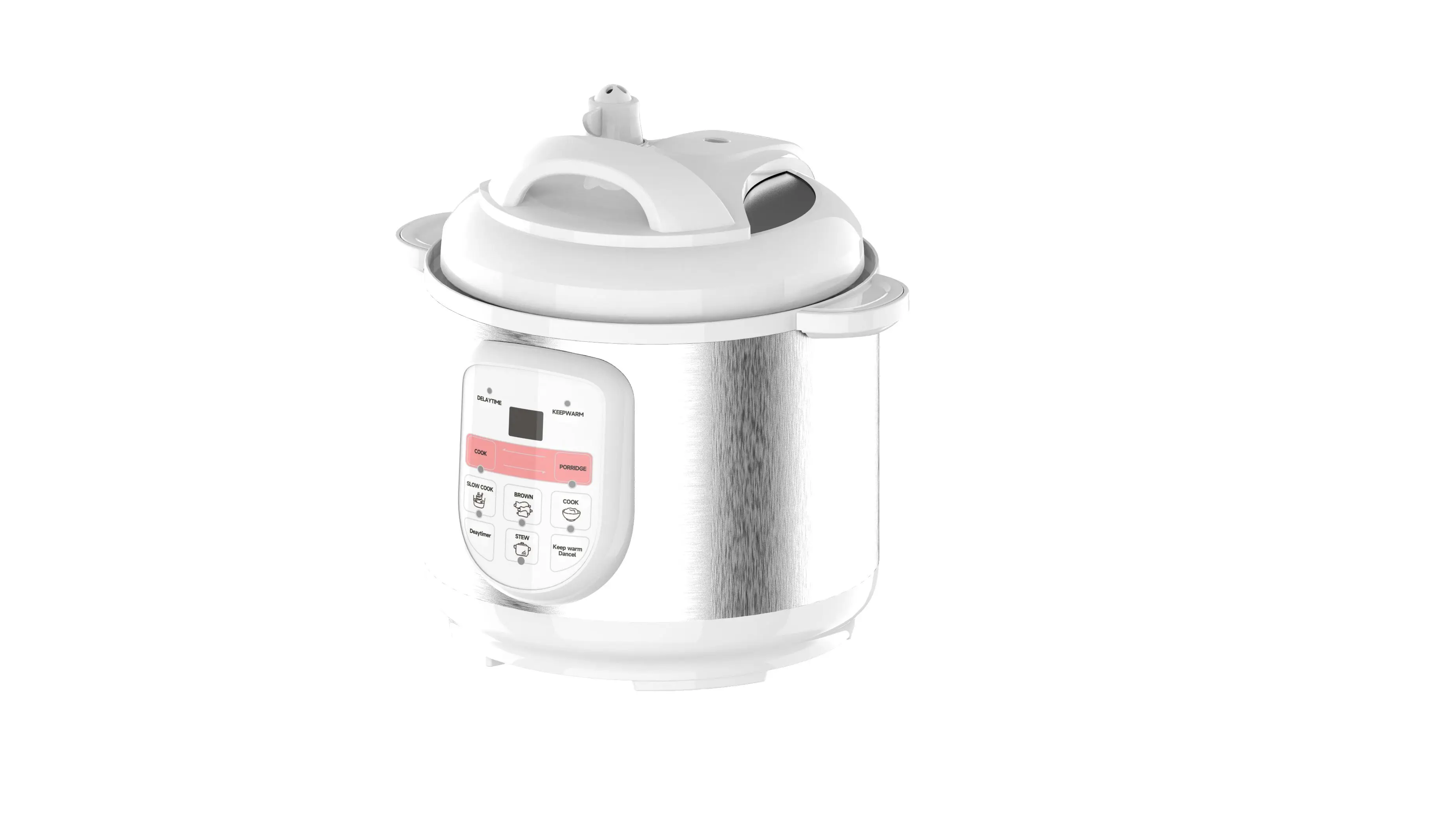 Multifunctional Pressure Cooker Electric Pressure Cooker Metal PTFE 100V 30-70ka Commercial Multi 3 in 1 White Stainless Steel